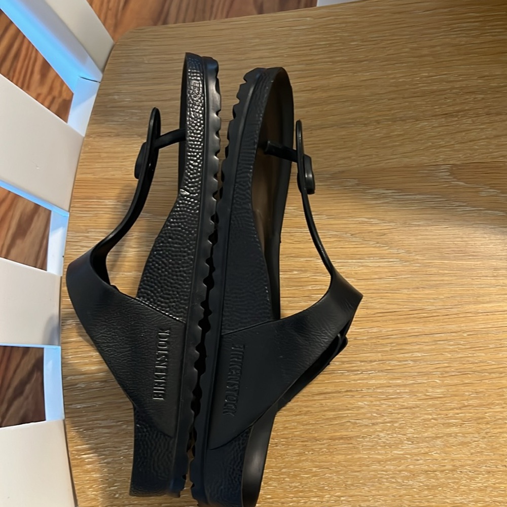 Birkenstock EVA Gizeh Thong Sandals in Black size W9 /M7 NWOB - Picture 5 of 12